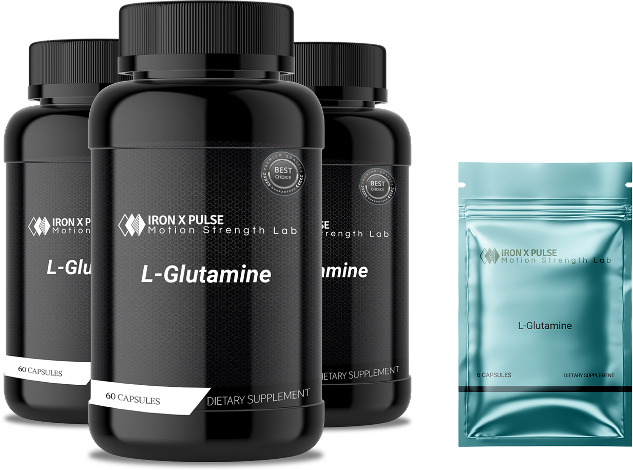 L-Glutamine Supplement 3 Pack and L-Glutamine Supplement (6 Capsules)